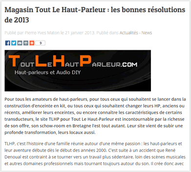 Les bonnes résolutions 2013 de TLHP sur On-mag.fr