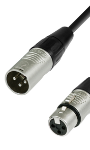 Câble rallonge type AES/EBU (numérique) une XLR mâle vers une XLR femelle