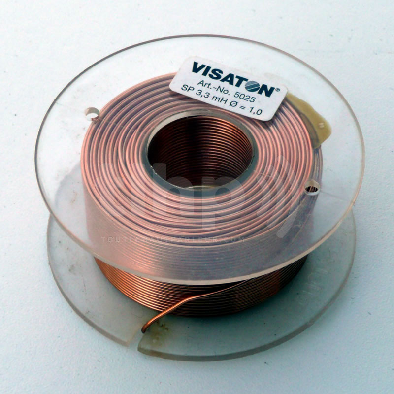 Bobine (self) Visaton SP 1,0 MH, Fil De 1,0 Mm, Extrémités étamées, Pour Filtre Audio