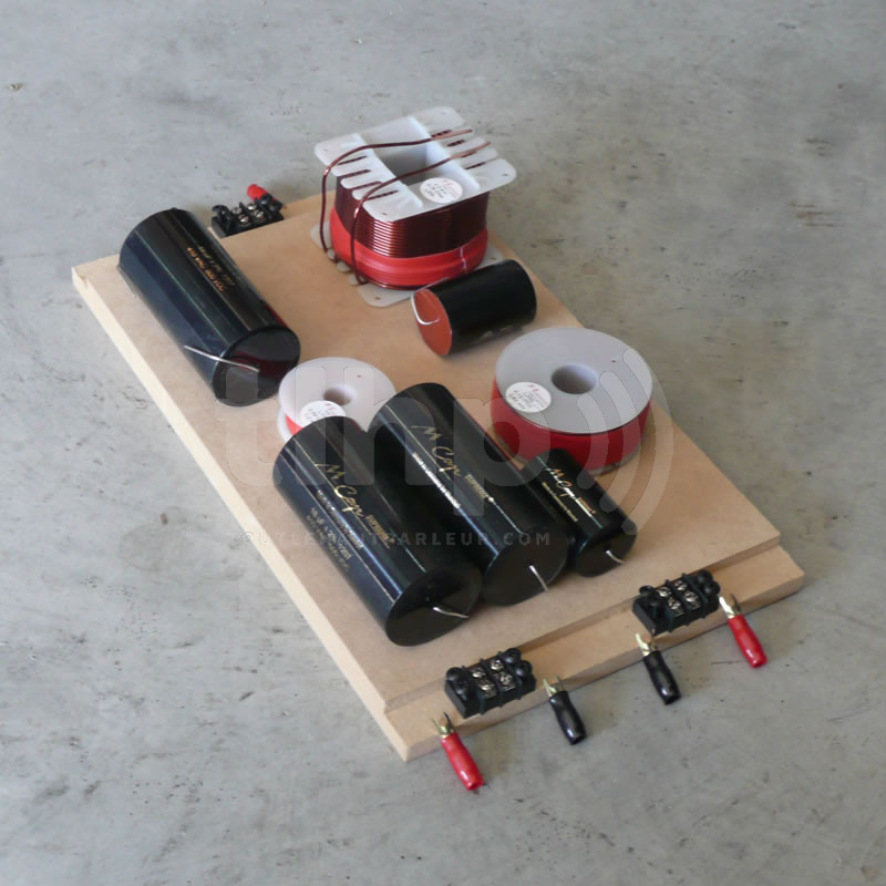 Filtre passif en kit, 2 voies, fréquence de coupure à 800 Hz, 18dB, 8 ohm