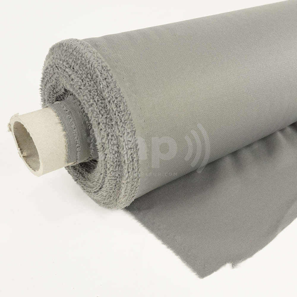 Tissu acoustique gris "Classic" haute qualité pour façade d