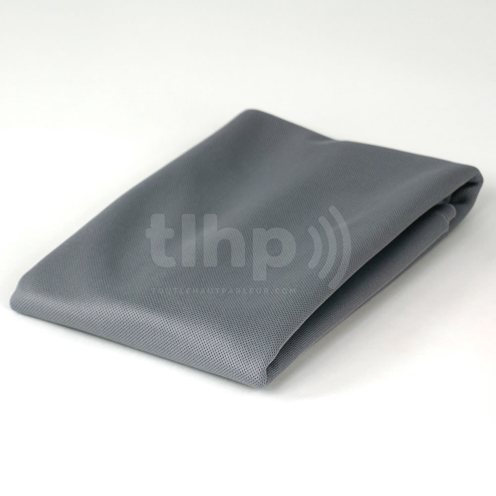 Tissu acoustique gris "Monza" haute qualité pour façade d