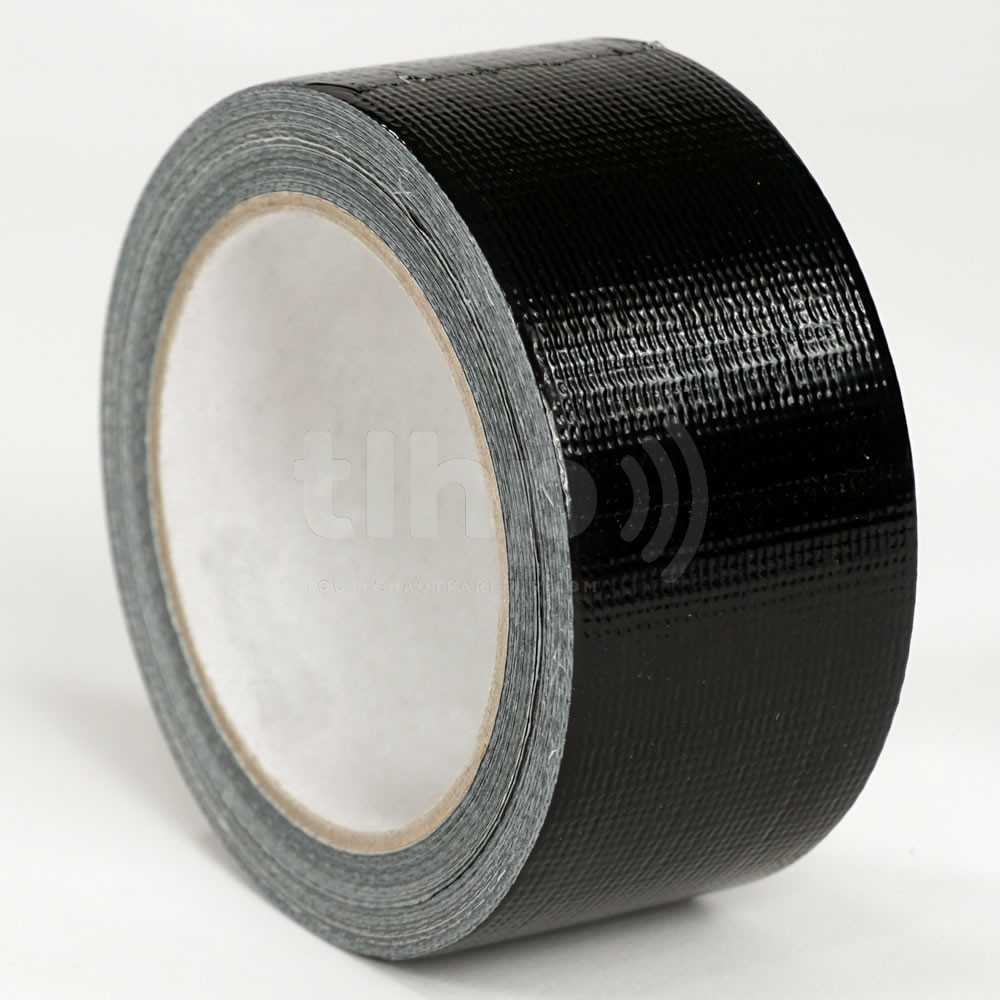 Rouleau d'adhésif d'étanchéité Ar-Men noir très résistant, tissu et  polyéthylène avec caoutchouc, largeur