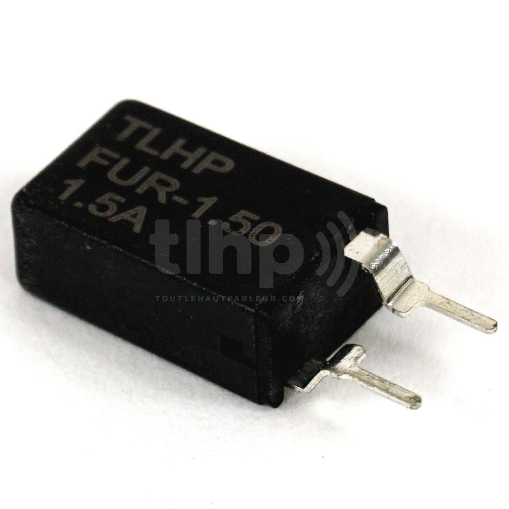 Fusible réarmable 1.5A, pour protection hautparleur