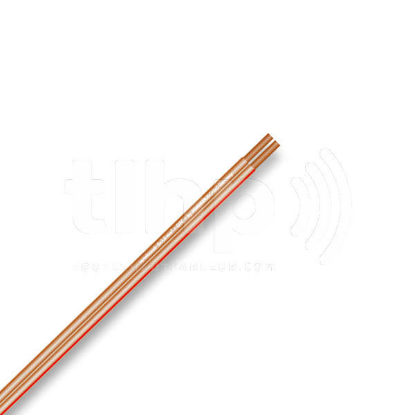 Cable enceinte ampli audio 1,5mm2 rouge 5 m