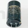 Condensateur Mundorf MLGO450 100µF ±20%, 450VDC, Ø25xH30mm, raccordements 1.2mm empattement 10mm