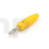 Fiche banane 55 mm, PVC jaune, max 1.5 mm²