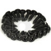 Lot de 24 vis acier zingué noir diamètre 4.8 mm, longueur 19 mm, tête cylindrique bombée