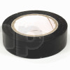 Rouleau d'adhésif PVC souple noir, largeur 15 mm, longueur 10 m, résistance à l'abrasion, la corrosion et l'humidité