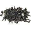 Lot de 100 vis acier zingué noir diamètre 3.5 mm, longueur 16 mm, tête cylindrique bombée