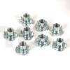 Lot de 8 écrous à frapper M8, longueur 12 mm