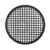 Grille haut-parleur, acier noir, diamètre 206 mm