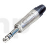 Fiche Neutrik NP3X, Jack 6.35 mm, mâle, 3 points, corps et contacts nickel