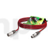 Câble Sommercable STAGE 22 HIGHFLEX équipé Neutrik XLR vers XLR, rouge, longueur 7.5m