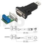 Convertisseur USB/RS485, Monacor DA-70157
