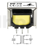 Transformateur audio DI 10:1 pour signaux micro, Monacor DIB-110