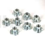 Lot de 8 écrous à frapper M8, longueur 12 mm