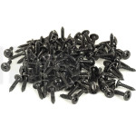 Lot de 100 vis acier zingué noir diamètre 3.5 mm, longueur 16 mm, tête cylindrique bombée