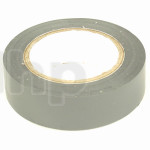 Rouleau d'adhésif PVC souple gris, largeur 15 mm, longueur 10 m, résistance à l'abrasion, la corrosion et l'humidité
