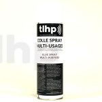 Colle spray multi-usages, 500 mL, pour mousse acoustique, mousse d'amortissement et laine d'amortissement