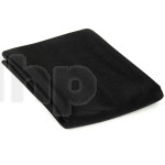 Tissu acoustique noir brillant haute qualité pour façade d'enceinte, spécial acoustique, 120gr/m², 100% polyester, dimensions 70 x 150 cm