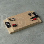 Kit support pour filtre passif avec câblage en l'air sur support panneau de bois, dimensions 190 x 100 mm