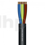 Câble secteur Sommercable SC-Rubberflex, au mètre, caoutchouc Ø15mm, noir, 5G2.5mm²