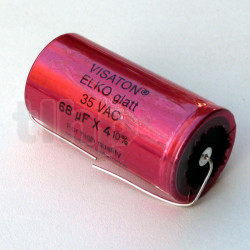 Condensateur électrolytique bipolaire 35VAC, 82 µF