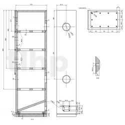 Paire d'ébénisteries finition blanc satin (avec grilles) pour kit SB Acoustics Arya
