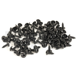 Lot de 100 vis acier zingué noir diamètre 4.2 mm, longueur 13 mm, tête cylindrique bombée