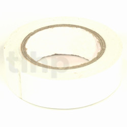 Rouleau d'adhésif PVC souple blanc, largeur 15 mm, longueur 10 m, résistance à l'abrasion, la corrosion et l'humidité