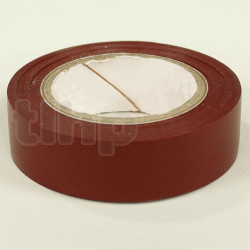 Rouleau d'adhésif PVC souple marron, largeur 15 mm, longueur 10 m, résistance à l'abrasion, la corrosion et l'humidité