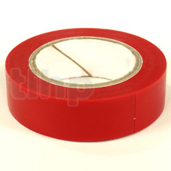 Rouleau d'adhésif PVC souple rouge, largeur 15 mm, longueur 10 m, résistance à l'abrasion, la corrosion et l'humidité