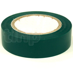 Rouleau d'adhésif PVC souple vert, largeur 15 mm, longueur 10 m, résistance à l'abrasion, la corrosion et l'humidité