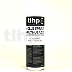 Colle spray multi-usages, 500 mL, pour mousse acoustique, mousse d'amortissement et laine d'amortissement