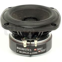 Haut-parleur coaxial SB Acoustics SB12PFC25-4-Coax, impédance 4+4 ohm, 4 pouce