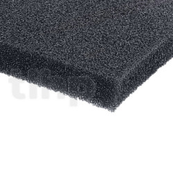 Mousse acoustique pour façade d'enceinte, qualité professionnelle, dimensions 150 x 200 cm, épaisseur 5 mm