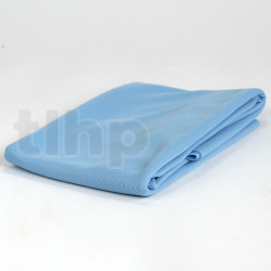 Tissu acoustique bleu "Piscine" haute qualité pour façade d'enceinte, spécial acoustique, 120gr/m², largeur 150cm, rouleau de 25m