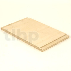 Support bois pour filtre passif, contre-plaqué 18 mm, dimensions 360x220 mm