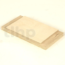 Support bois pour filtre passif, contre-plaqué 18 mm, dimensions 190x100 mm