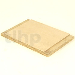 Support bois pour filtre passif, contre-plaqué 18 mm, dimensions 267x182 mm
