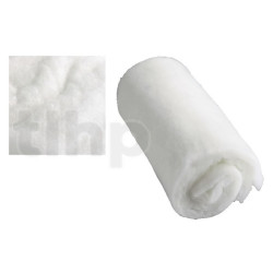 Paire de laine d'amortissement 100% polyester, blanc, 63 x 33 x 3.5 cm chacune