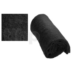 Paire de laine d'amortissement 100% polyester, noir, 63 x 33 x 3.5 cm chacune