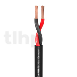 Câble HP au mètre Sommercable MERIDIAN SP240, PVC Ø9.5mm, noir, OFC, 2x4mm²