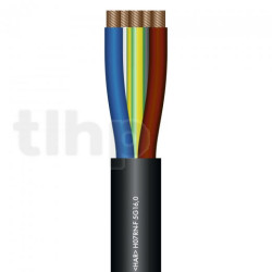 Câble secteur Sommercable SC-Rubberflex, au mètre, caoutchouc Ø36mm, noir, 5G25mm²