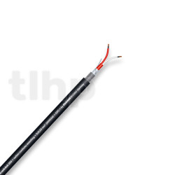 Câble micro au mètre Sommercable SC-CARBOKAB 225, S-PVC Ø7.6 mm, noir, 2 x 0.25mm²