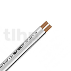 Câble HP au mètre Sommercable SC-PRISMA, PVC, 9.1x4.3mm, white, OFC, 2x2.5mm²