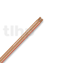 Câble HP au mètre Sommercable SC-TWINCORD, PVC, 11.2x5.5mm, transparent, OFC, 2x6mm²