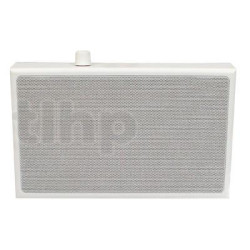 Enceinte passive 100V, 1 voie, 1  haut-parleur 13 cm large-bande, 6W, Visaton WL 13 PR, blanc, avec contrôle du volume et relais de priorité