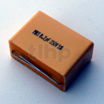 Condensateur MKT 250VDC Visaton, 2.2µF, profil 22 x 11 mm, longueur 33 mm